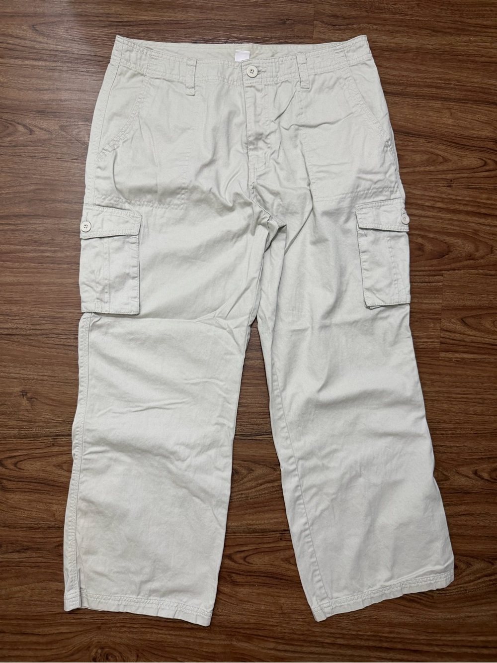 Casual Cargo Pants in Light Beige - Men's Utility Style